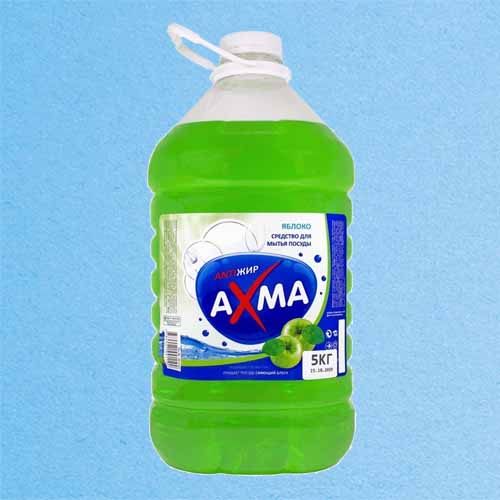 Средство для мытья посуды AXMA 5 кг Яблоко