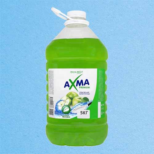 Средство для мытья посуды AXMA 5 кг Premium Яблоко