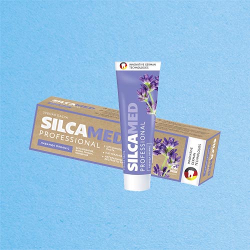 Зубная паста SILCAMED Professional Organic Лаванда 100 гр