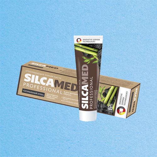 Зубная паста SILCAMED Professional Organic Натуральный уголь 100 гр